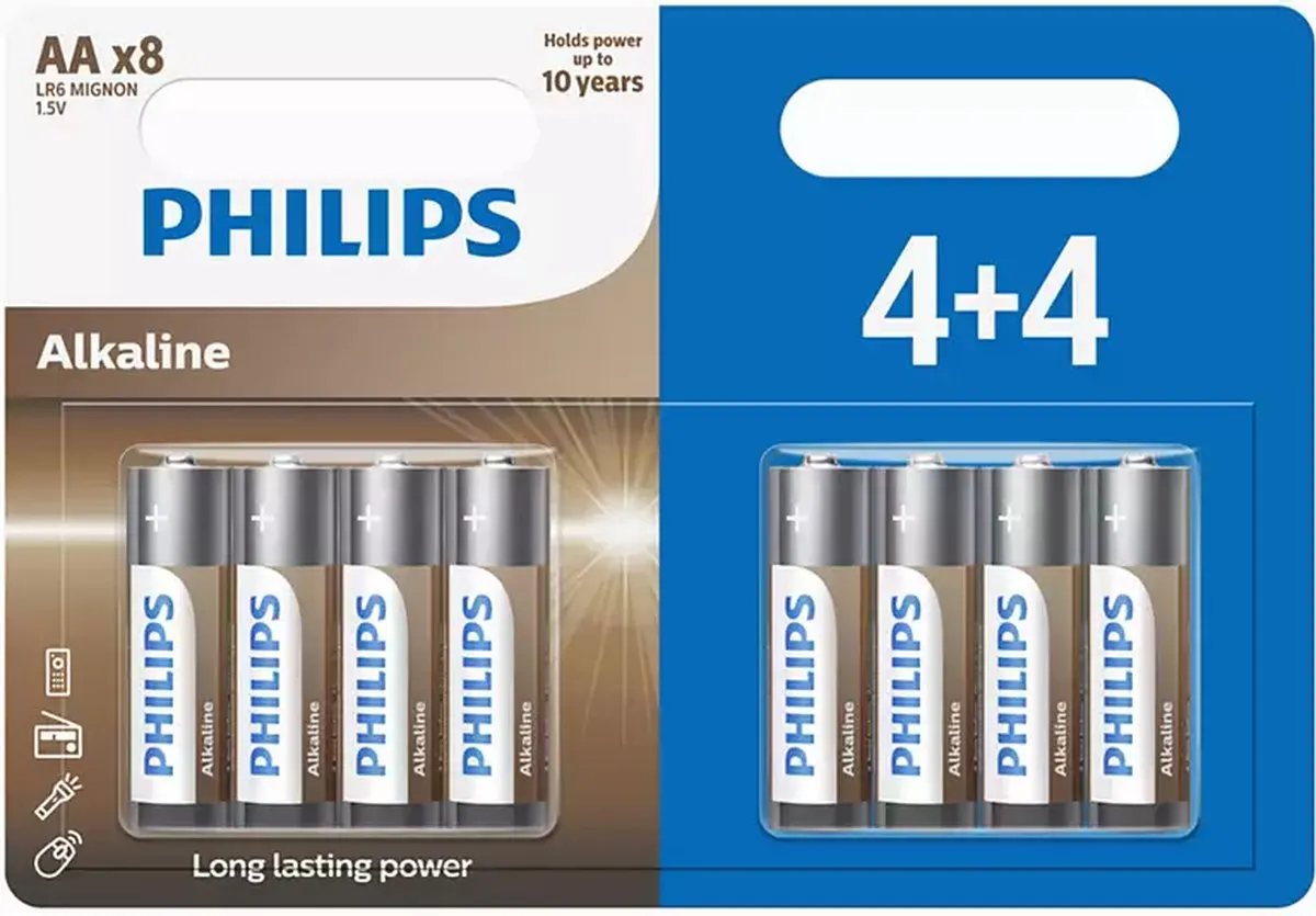 Philips AA Alkaline Batterijen
