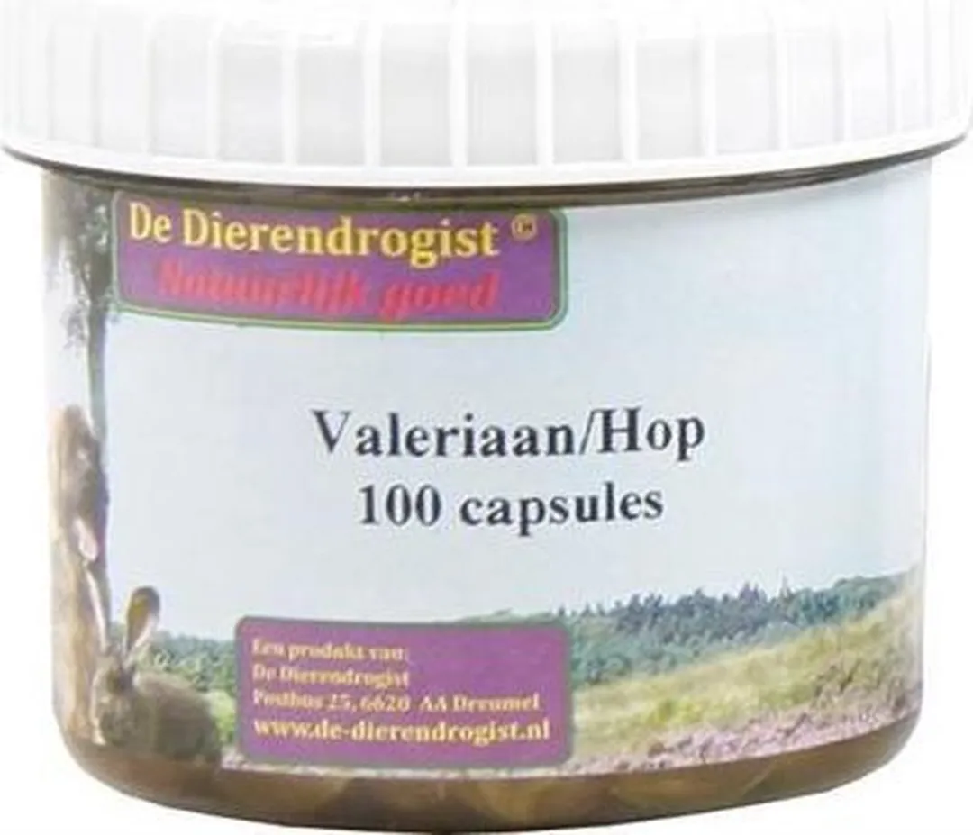 Dierendrogist Valeriaan Capsules - 50 Stuks