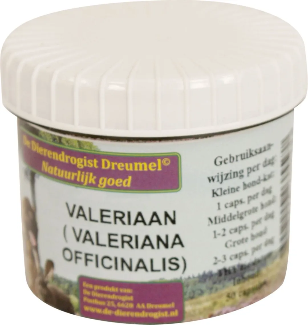 Dierendrogist Valeriaan Capsules - 50 Stuks