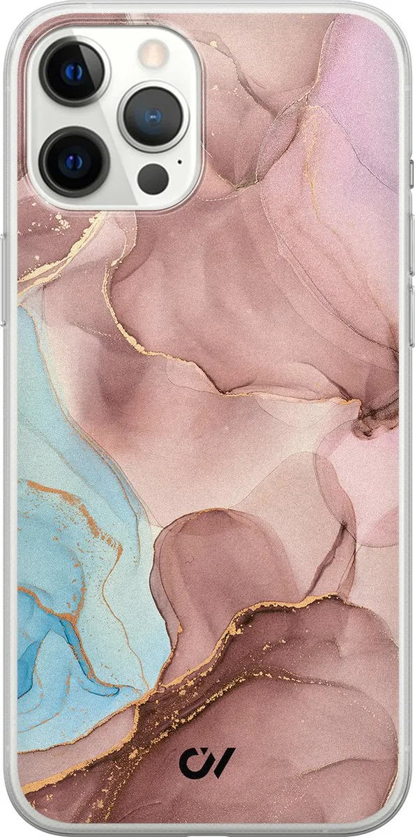 Casevibes Hoesje iPhone 12 Pro Max Marble Clouds