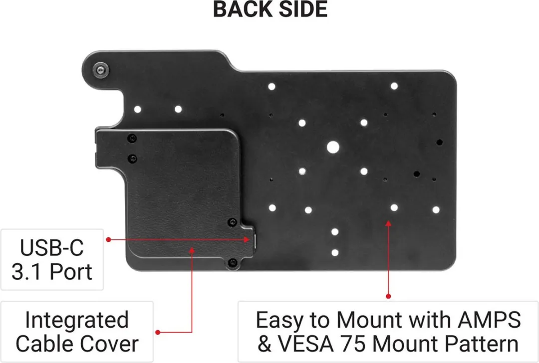 Brodit ModTek Dock & Hardcase voor Samsung Tab Active4/5 Pro 10.1 - Zwart