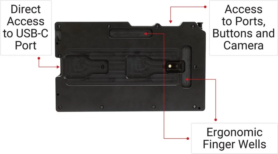 Brodit ModTek Dock & Hardcase voor Samsung Tab Active4/5 Pro 10.1 - Zwart