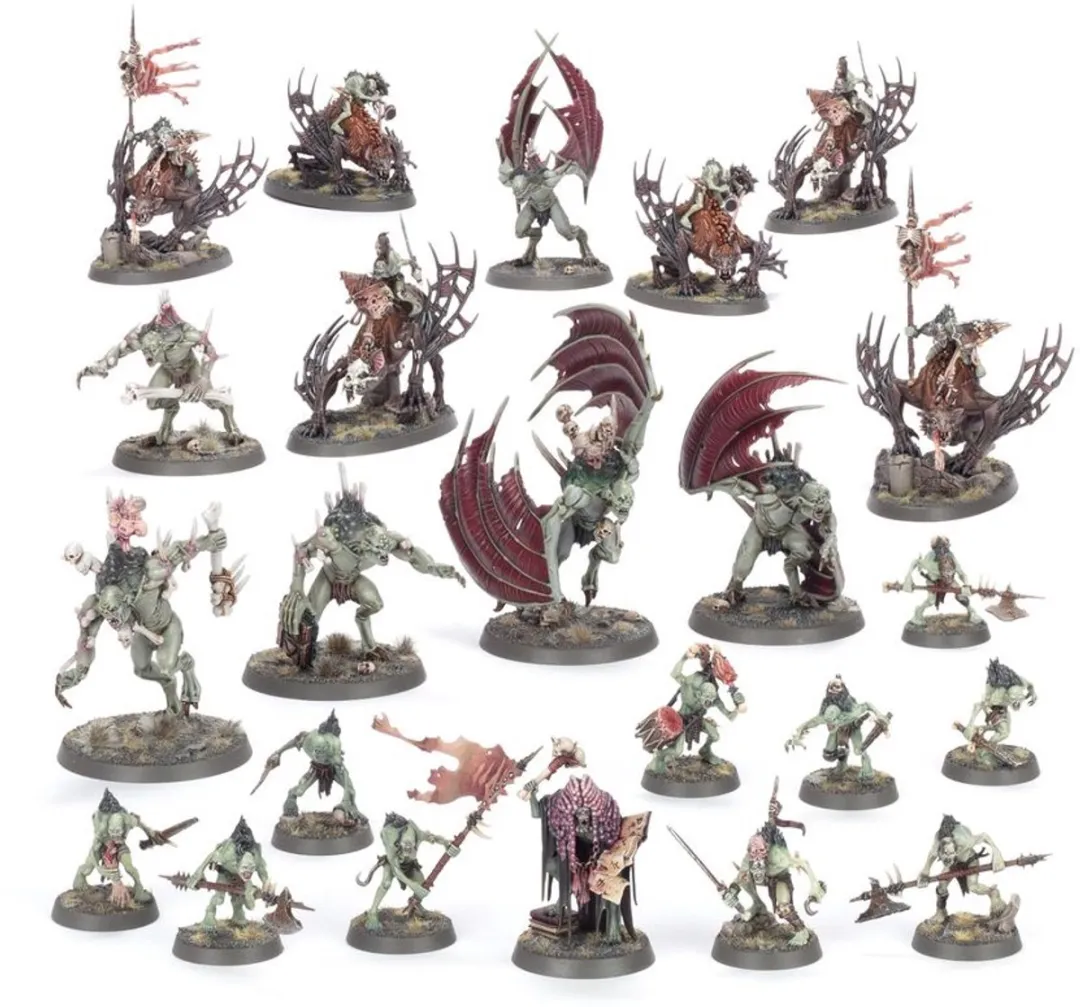 Games Workshop Warhammer Age of Sigmar Flesh-eater Courts Battleforce Charnelgrand Jury 23 Onderdelen