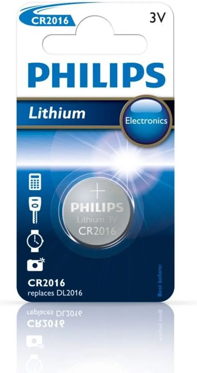 Philips CR2016 Knoopcelbatterij