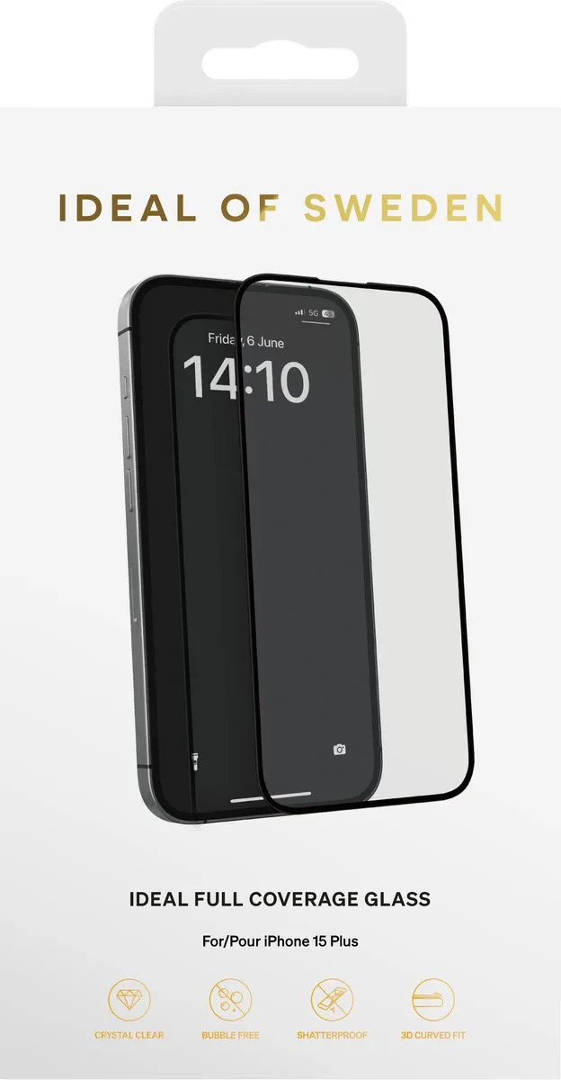 iDeal of Sweden Full Coverage Glas iPhone 15 Plus