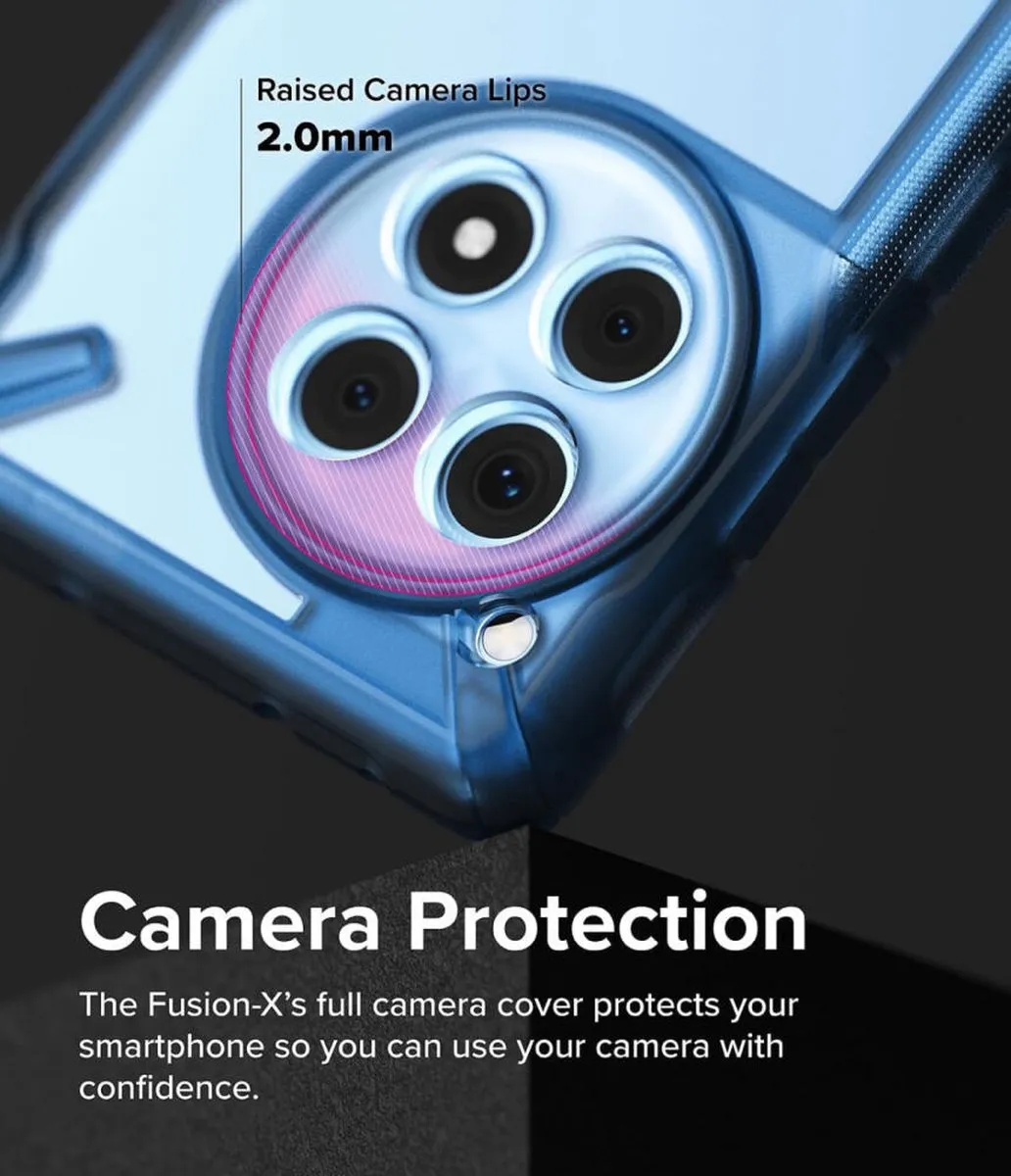 Ringke Fusion X Hoesje OnePlus 12R - Blauw