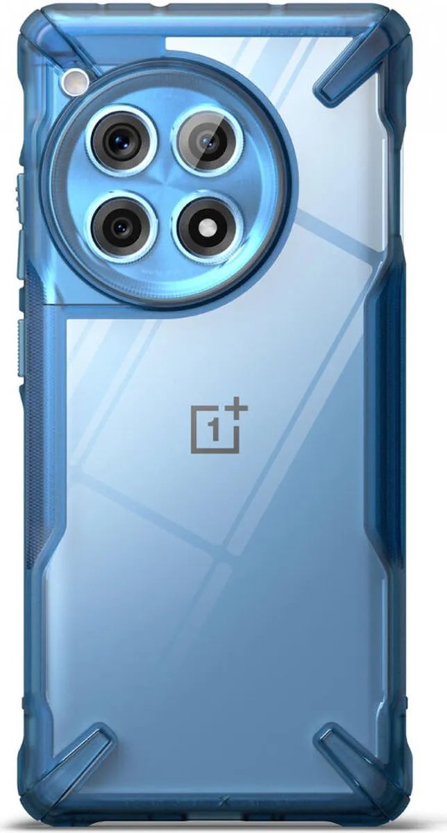 Ringke Fusion X Hoesje OnePlus 12R - Blauw - afbeelding 6 van 6
