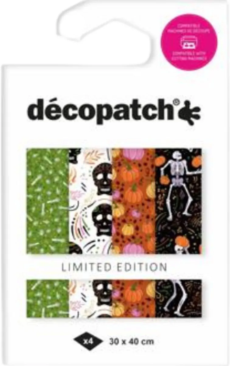 Decopatch Texture Papier Skeletten Limited Edition