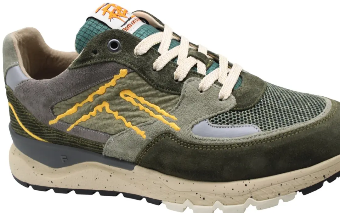 Floris van Bommel De Treener Heren Sneakers - Groen - afbeelding 6 van 6