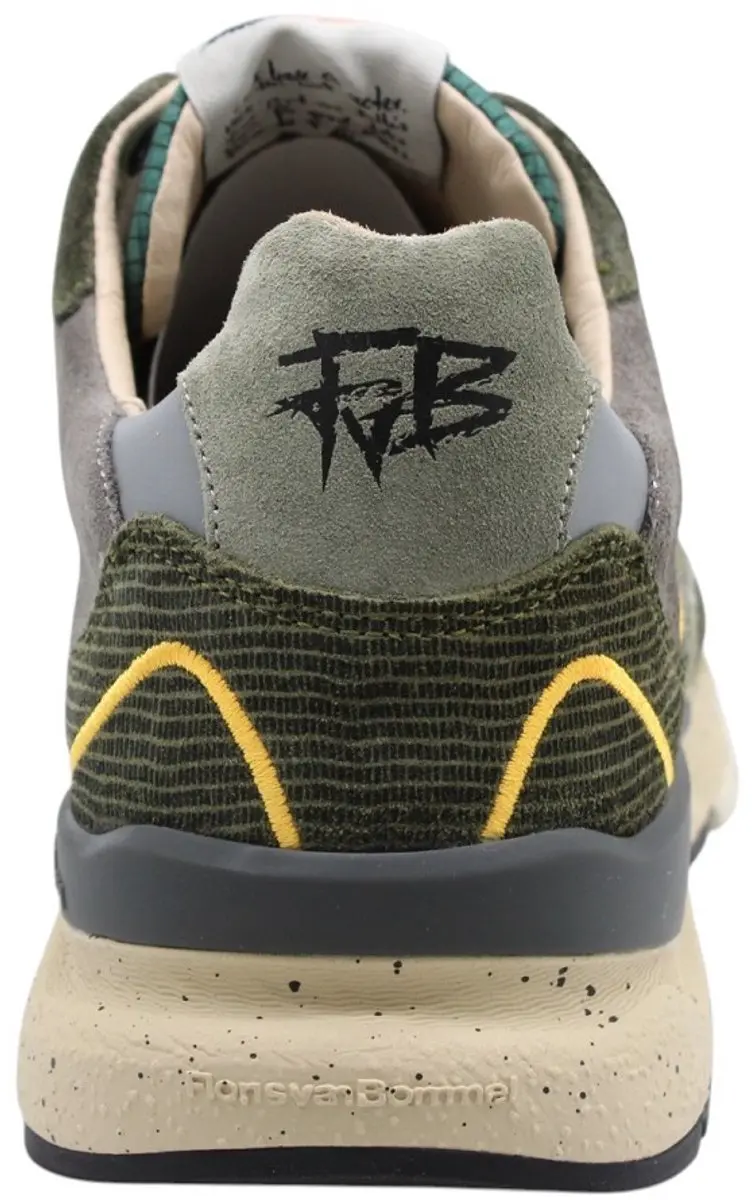 Floris van Bommel De Treener Heren Sneakers - Groen - 44 - afbeelding 6 van 6