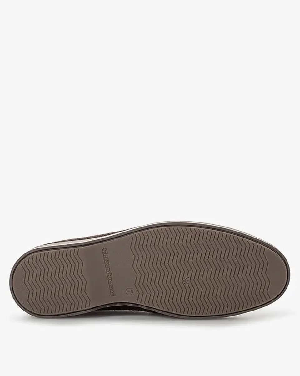 Floris van Bommel Suede Veterschoenen - Donkerbruin - afbeelding 5 van 6