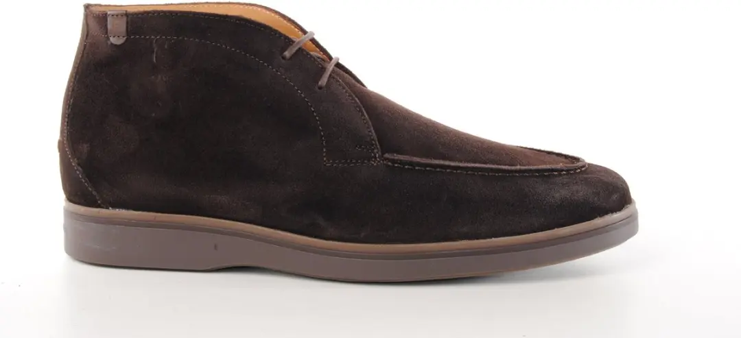 Floris van Bommel Suede Veterschoenen - Donkerbruin - afbeelding 3 van 6