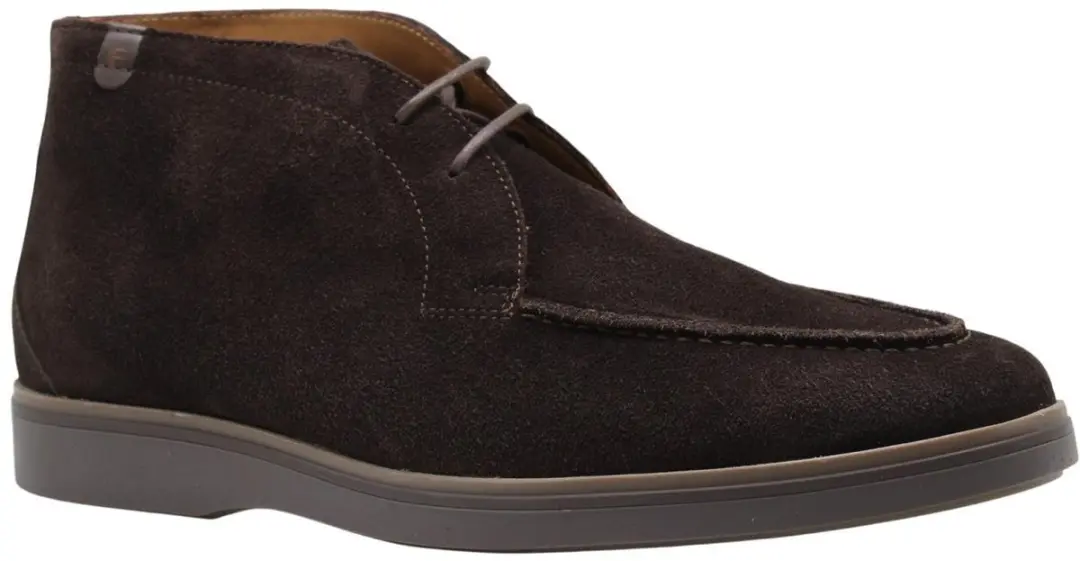 Floris van Bommel Suede Veterschoenen - Donkerbruin - afbeelding 2 van 6