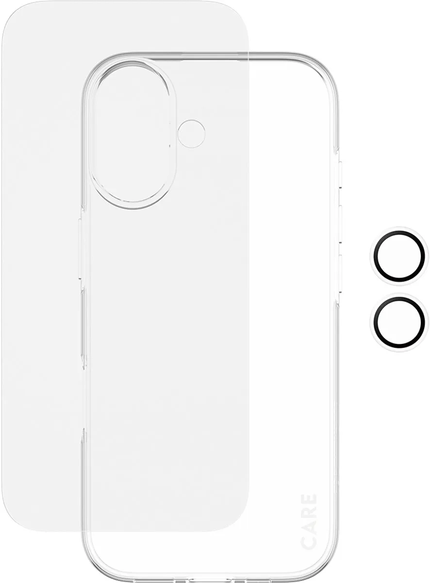 PanzerGlass SAFE. CARE 3-in-1 Combo iPhone 17 - Doorzichtige schermbeschermer