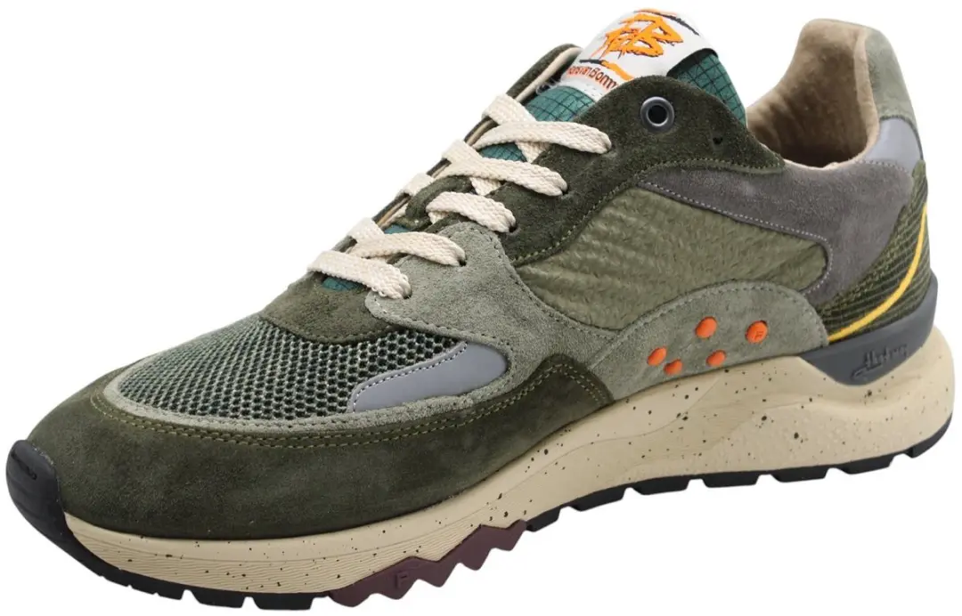 Floris van Bommel De Treener Heren Sneakers - Groen - 43 - afbeelding 6 van 6