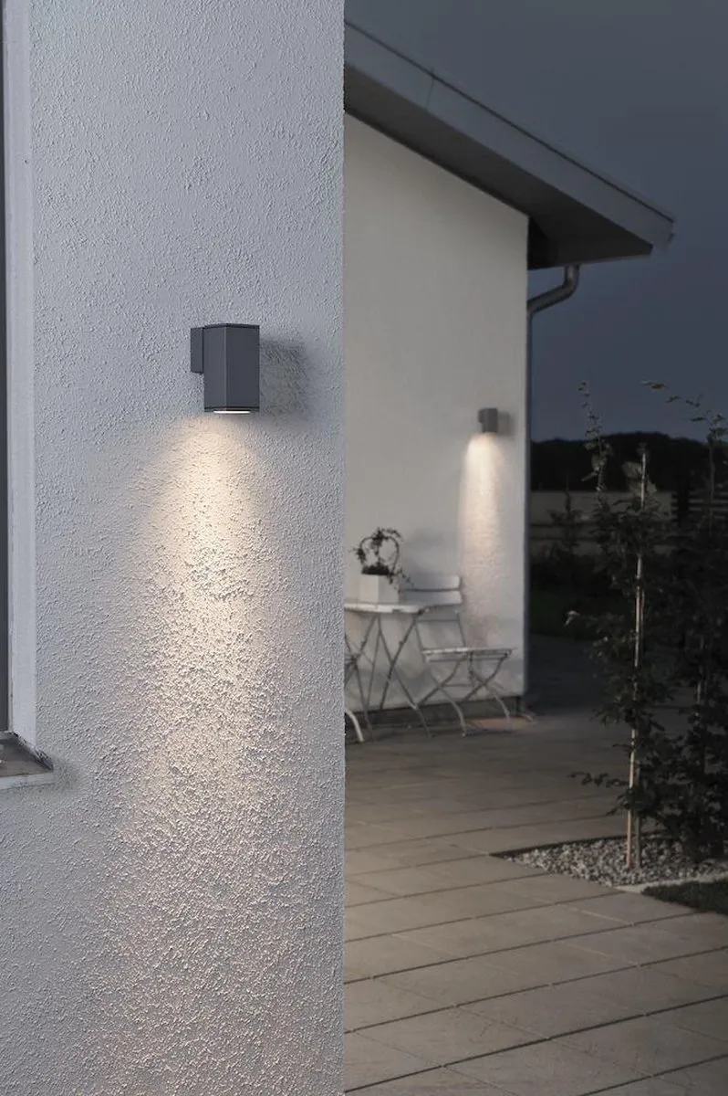 Konstsmide Monza Wandspot GU10 35W - 15cm - Zilver - afbeelding 6 van 6