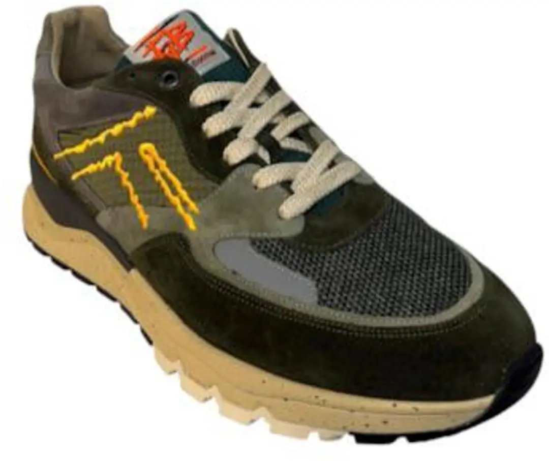 Floris van Bommel De Treener Heren Sneakers - Groen - afbeelding 4 van 5