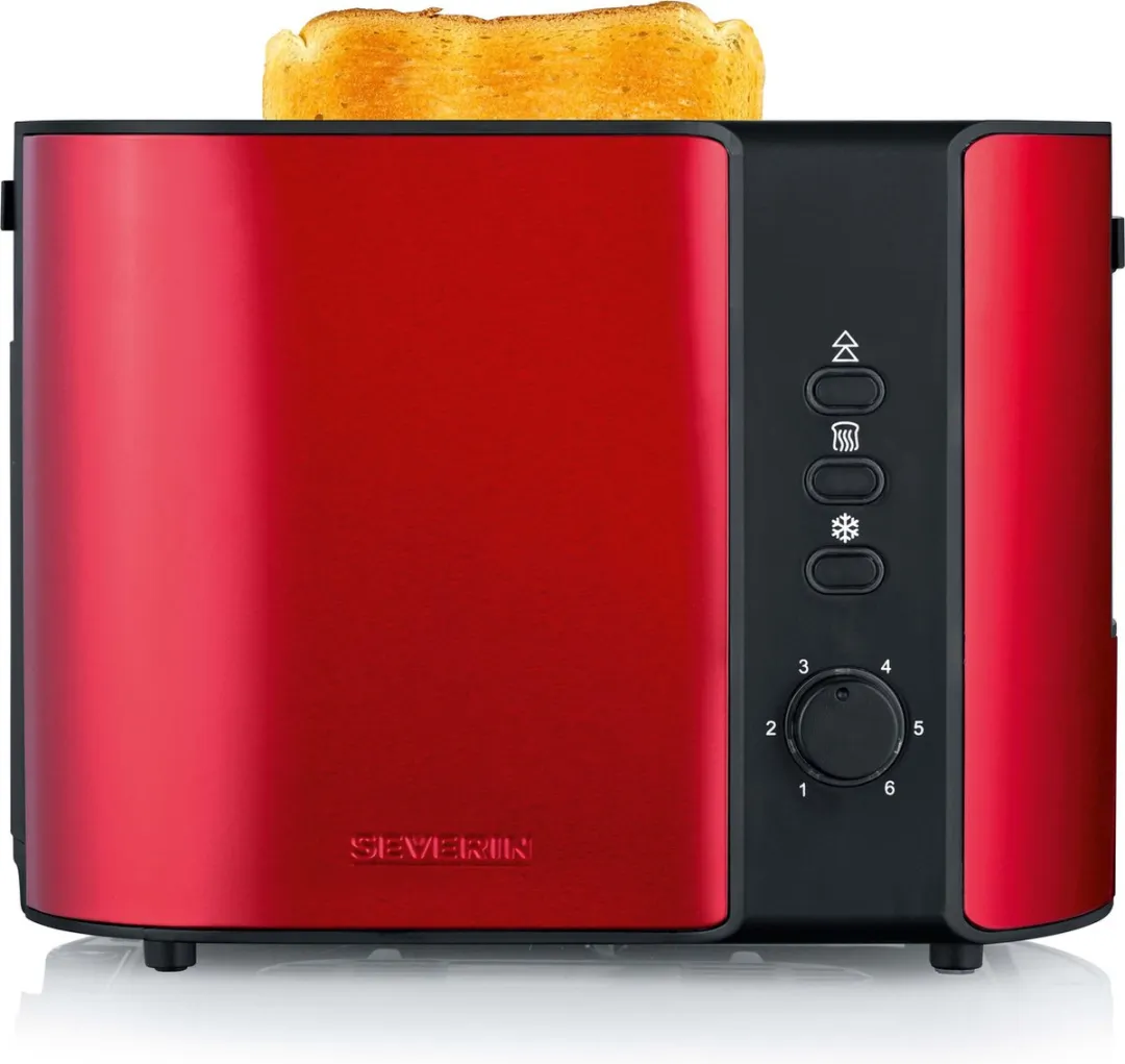 Severin AT 2217 Broodrooster 2 Stuks - 800W - Rood/Zwart