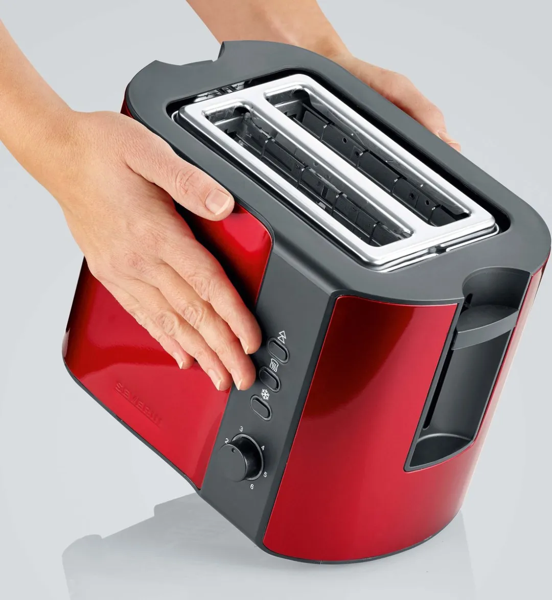 Severin AT 2217 Broodrooster 2 Stuks - 800W - Rood/Zwart