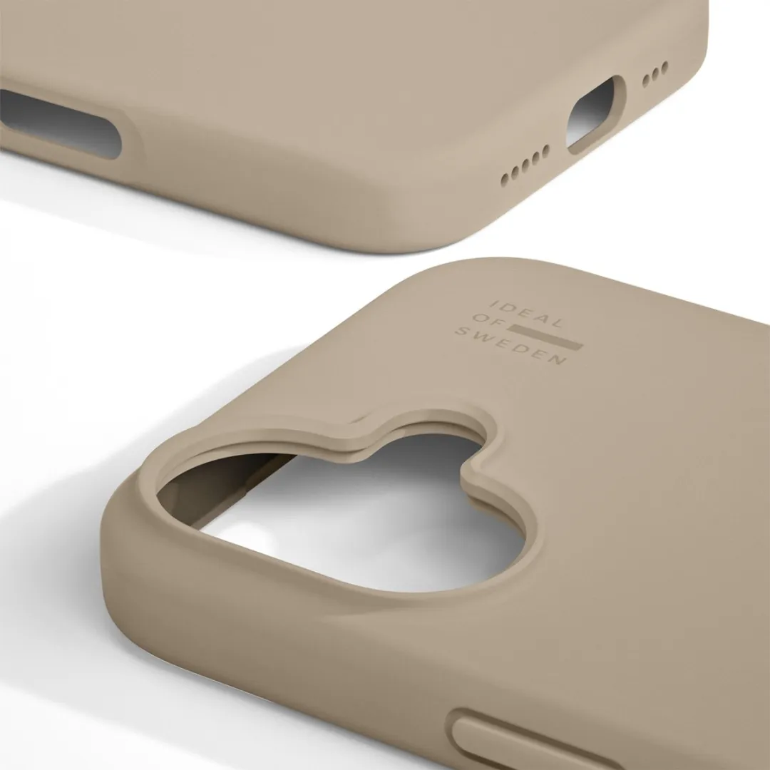 iDeal of Sweden iPhone 16 Silicone Hoes - Beige - IDSIC-I2461-128