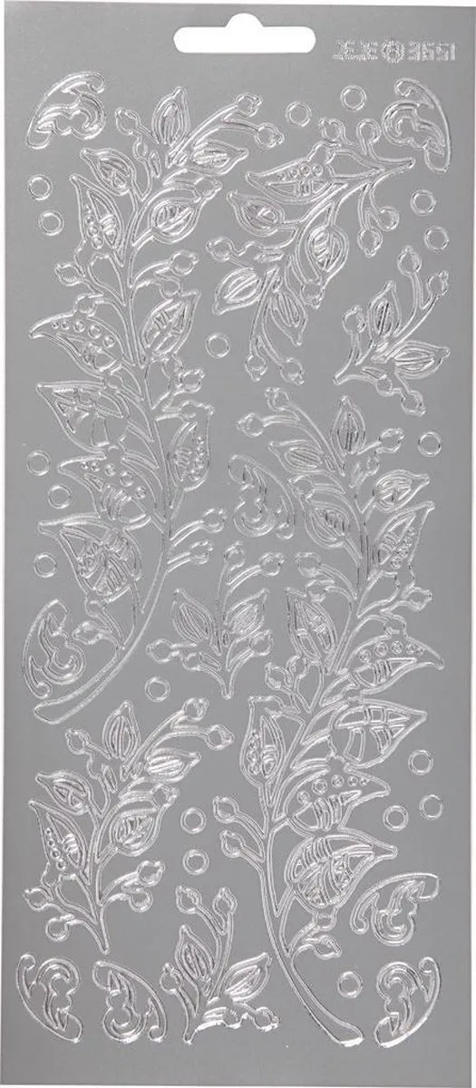 Creativ Company Botanische Stickers Zilver