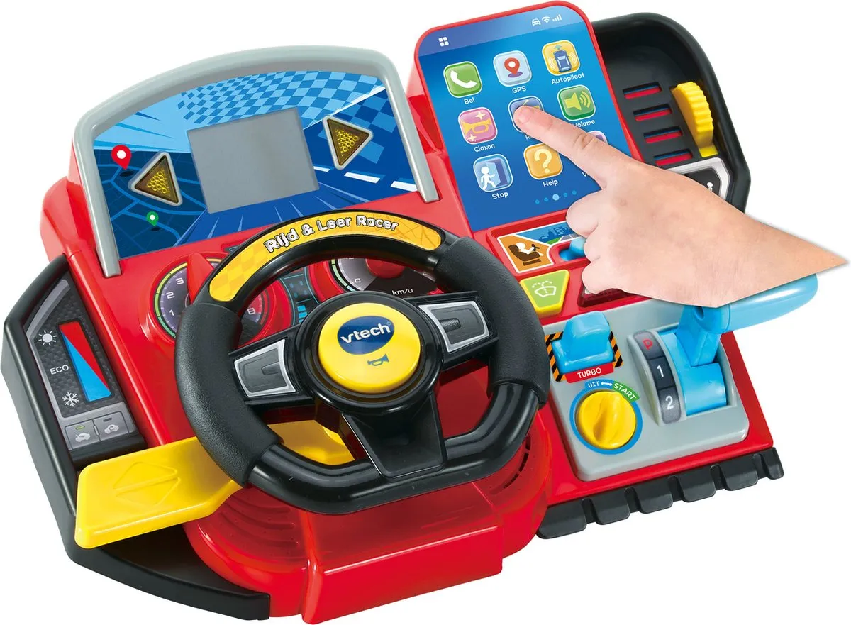 VTech Rijd & Leer Racer Racestuur Activity Center 80-558923 - Multicolor - afbeelding 6 van 6