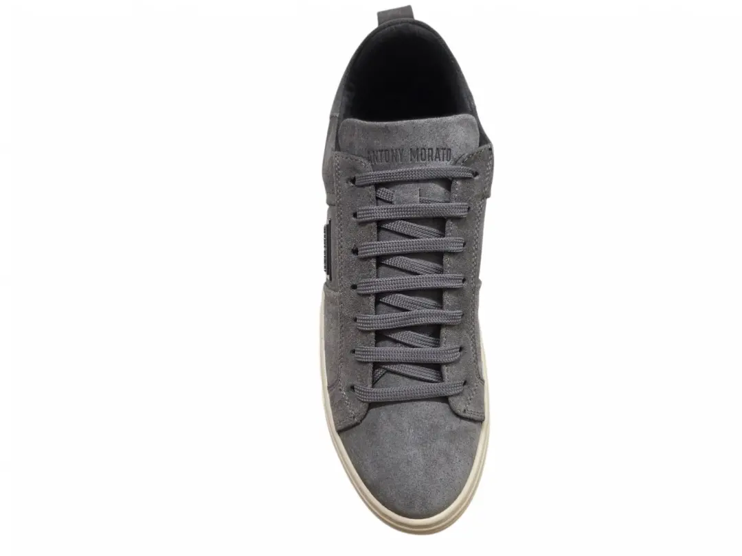 Antony Morato Clay Sneakers Suede Heren - Grijs - 45 - afbeelding 3 van 4