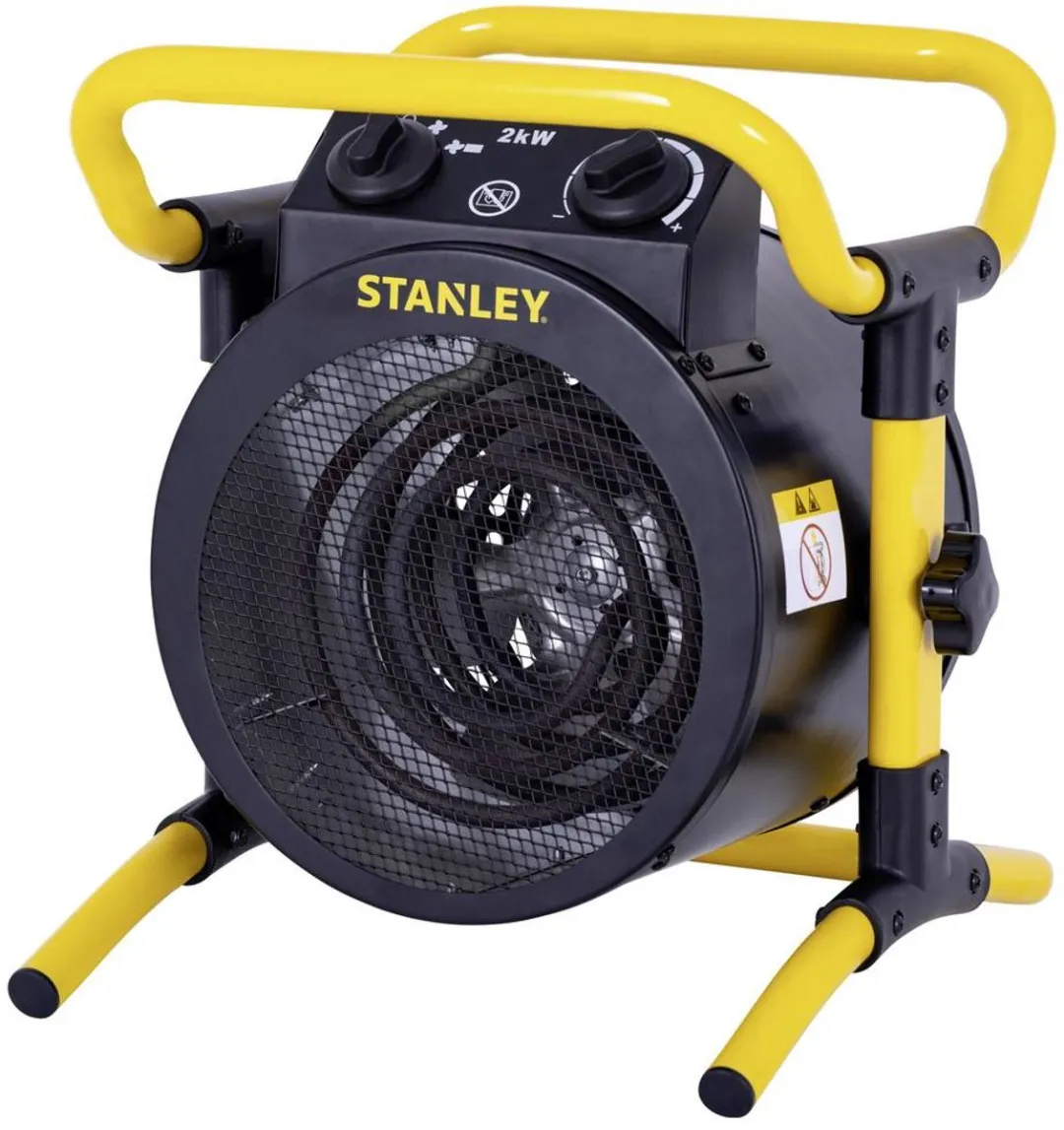 STANLEY 2000W Ventilatorkachel 20 m² Zwart/geel