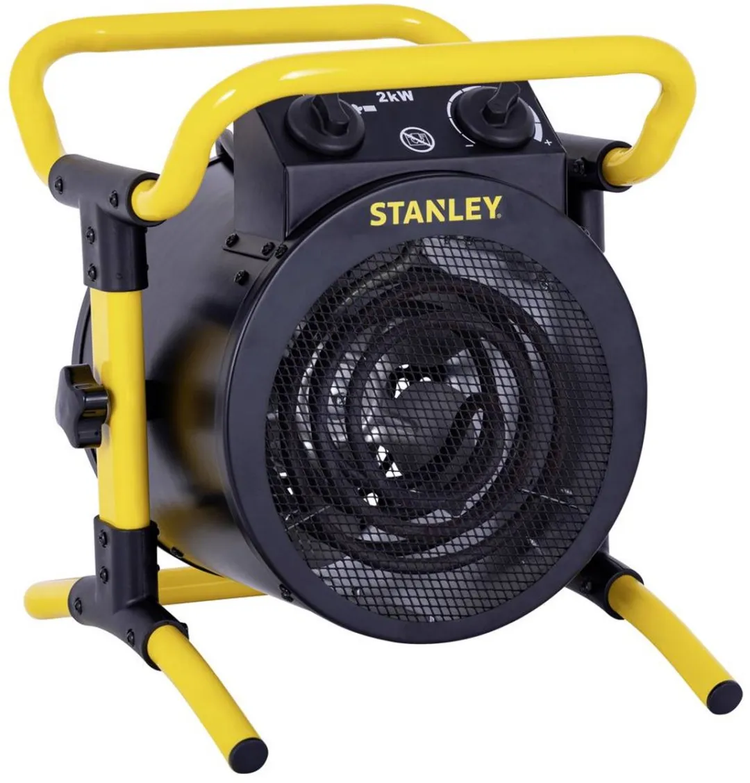 STANLEY 2000W Ventilatorkachel 20 m² Zwart/geel
