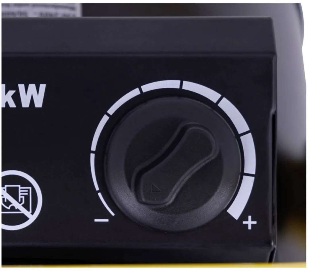 STANLEY 2000W Ventilatorkachel 20 m² Zwart/geel