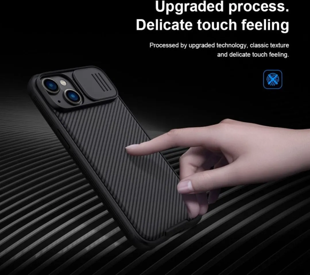 Nillkin CamShield Pro iPhone 14 Hoesje - Zwart - afbeelding 6 van 6