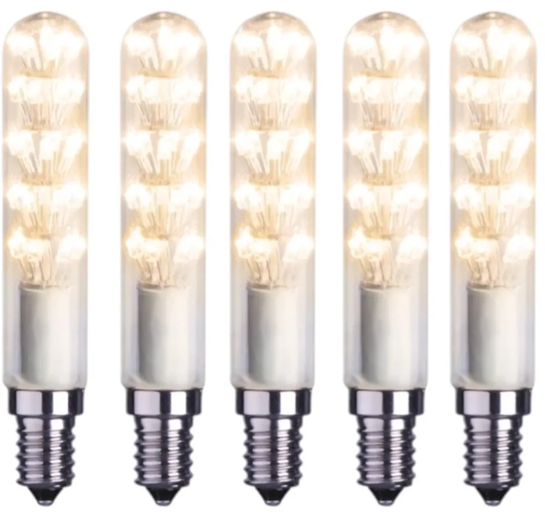 Star Trading Staaflamp E14 1.5W Super Warm Wit - 5 Stuks
