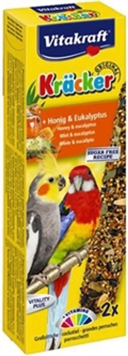 Vitakraft Valkparkiet Kracker Honing Vogelvoer - 2 Stuks