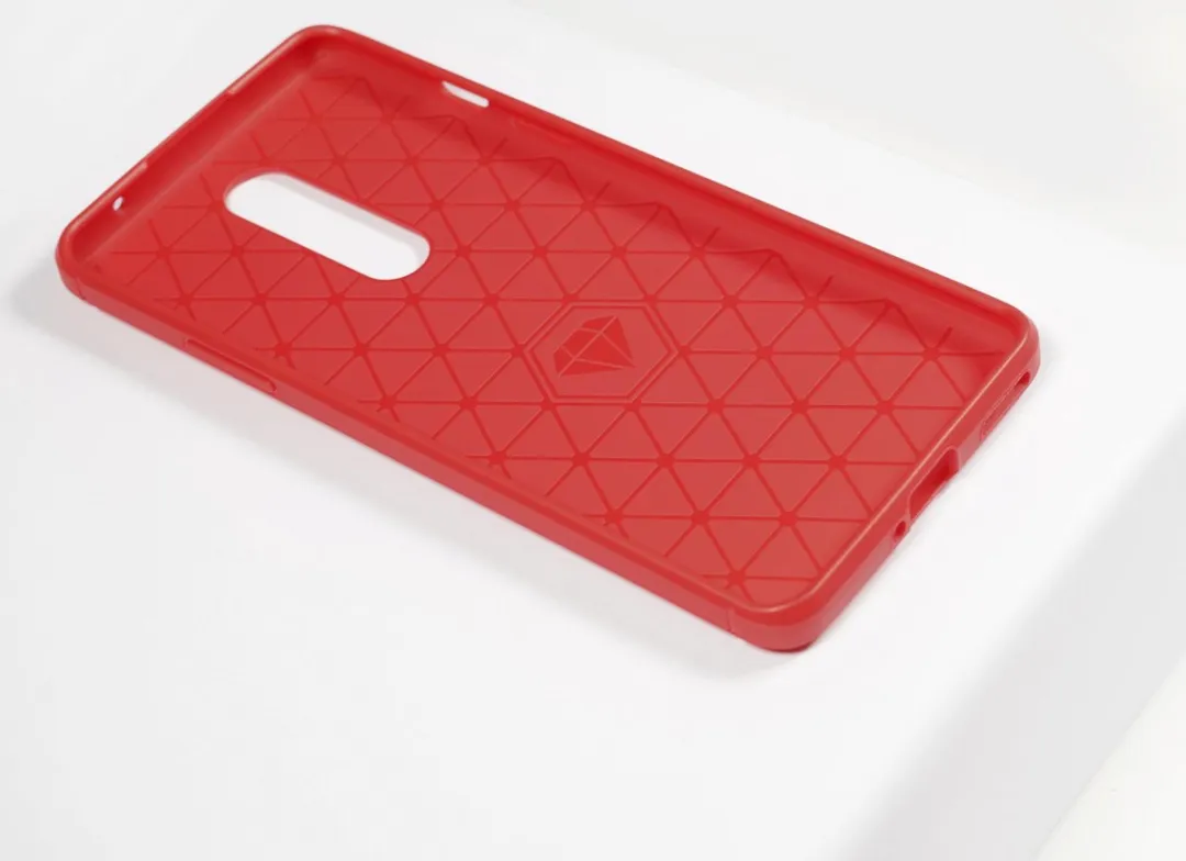 BMAX Carbon Soft Case OnePlus 8 - Rood - BMAX95257994