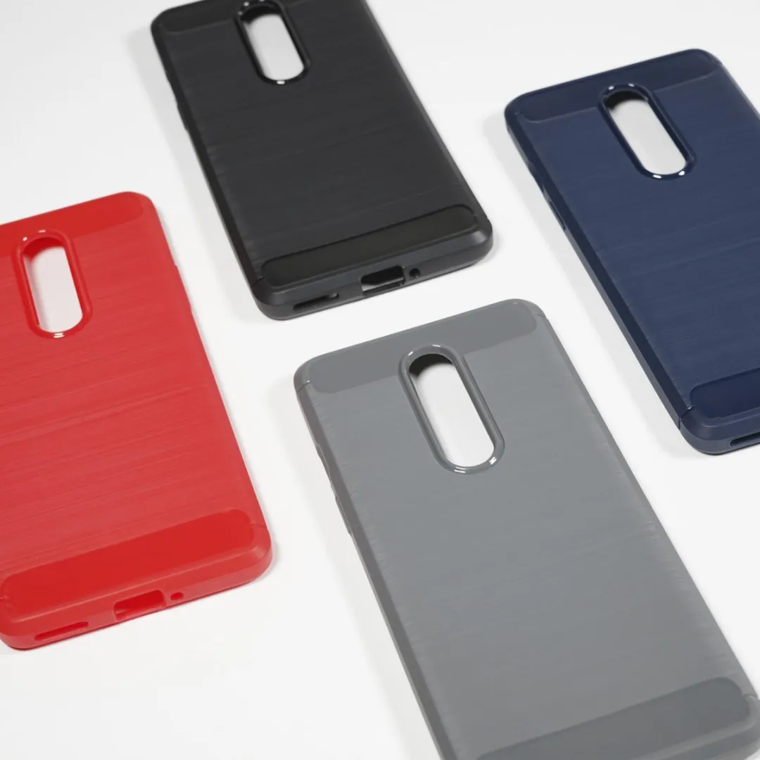 BMAX Carbon Soft Case OnePlus 8 - Rood - BMAX95257994