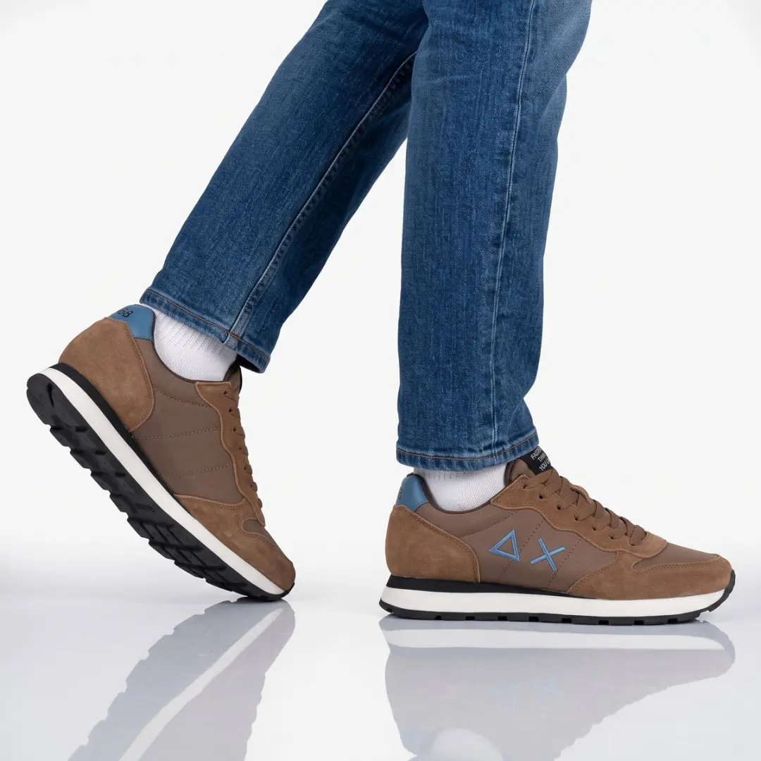 SUN68 Tom Solid Heren Sneakers - Bruin - EU 41 - afbeelding 3 van 6