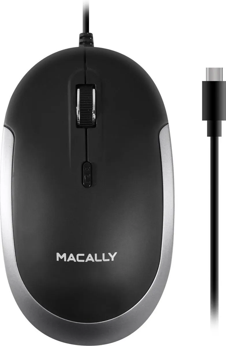 Macally UCDYNAMOUSE-SG USB-C Muis