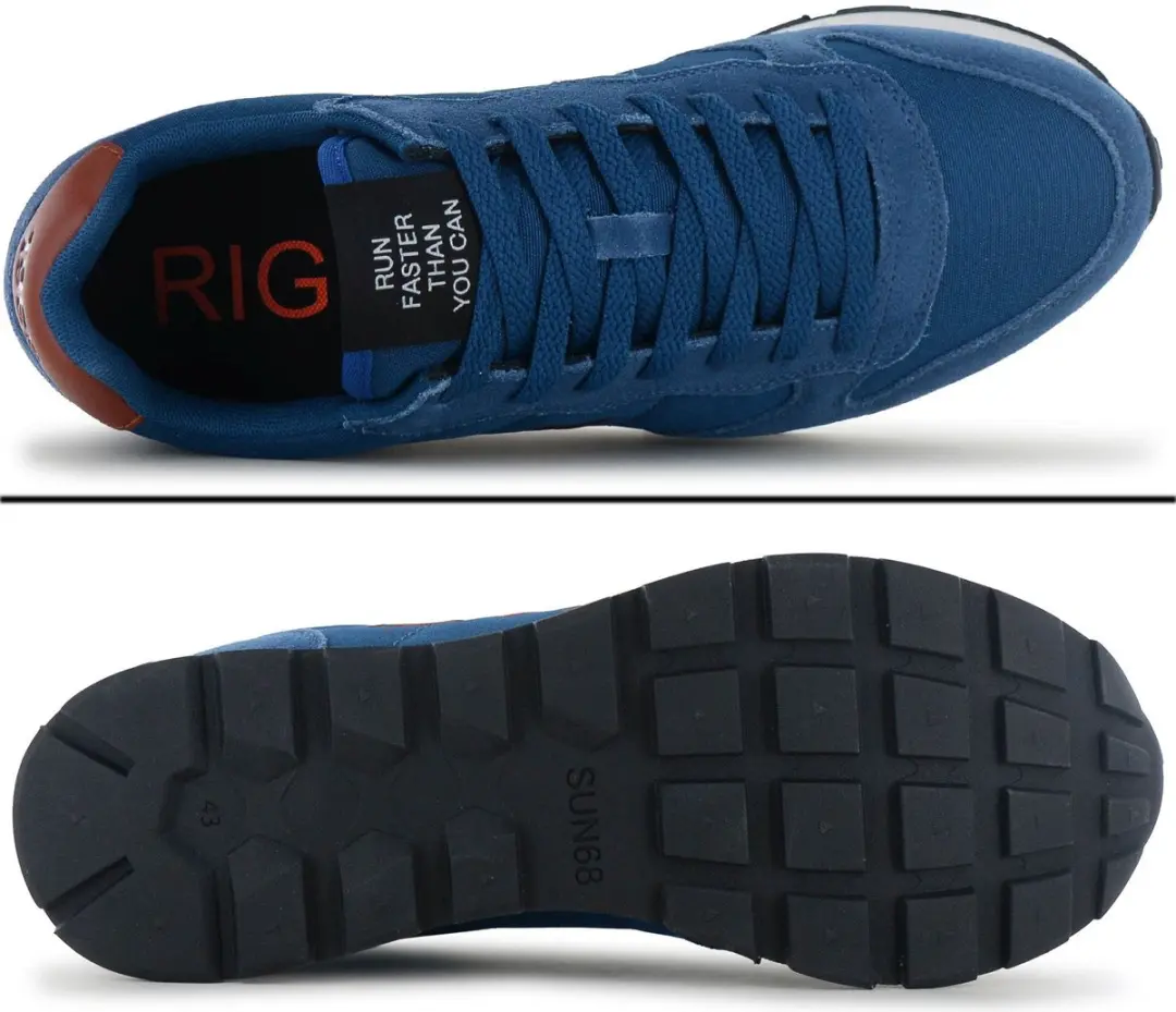 Sun68 Tom Solid Heren Sneakers - Blauw - EU 42 - afbeelding 6 van 6