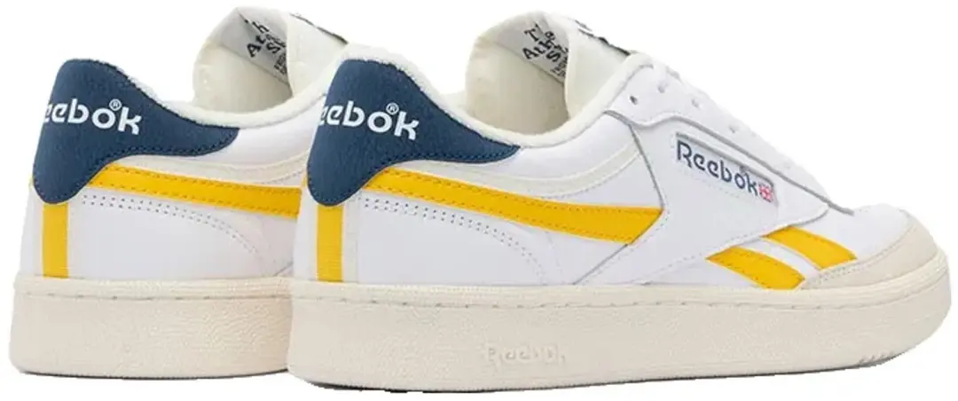 Reebok Club C Revenge Sneakers - Wit/Geel/Blauw - afbeelding 4 van 6