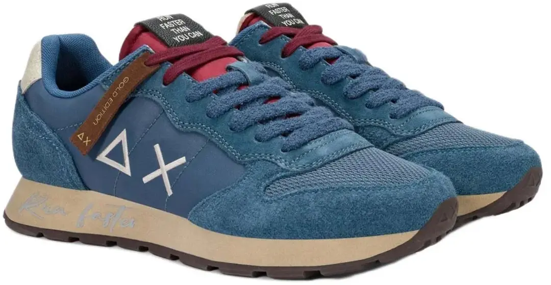 Sun68 Tom Vintage Sneakers Blauw - 44 - afbeelding 3 van 6