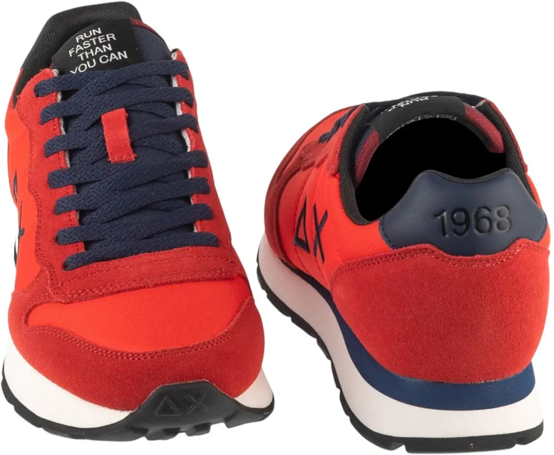 SUN68 Tom Solid Heren Sneakers - Rood - 46 - afbeelding 5 van 5