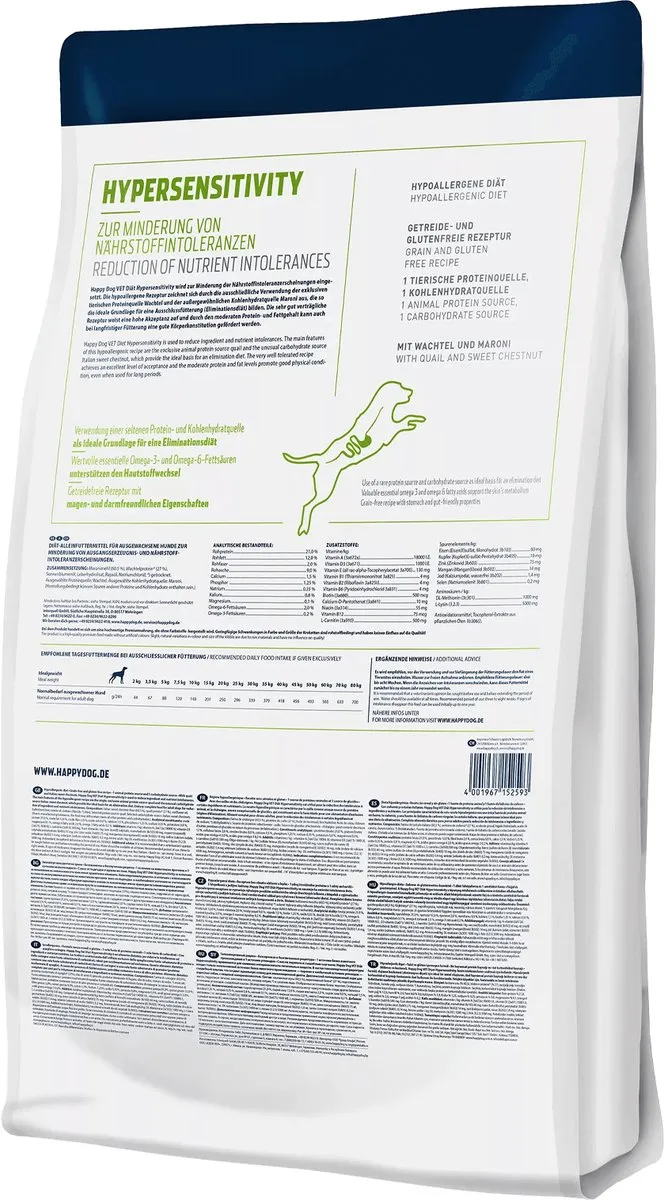 Happy Dog VET Hypersensitivity - 4kg