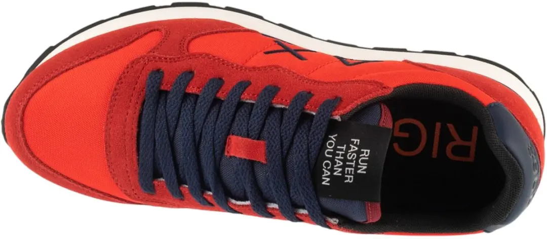 SUN68 Tom Solid Sneakers - Rood - afbeelding 3 van 5