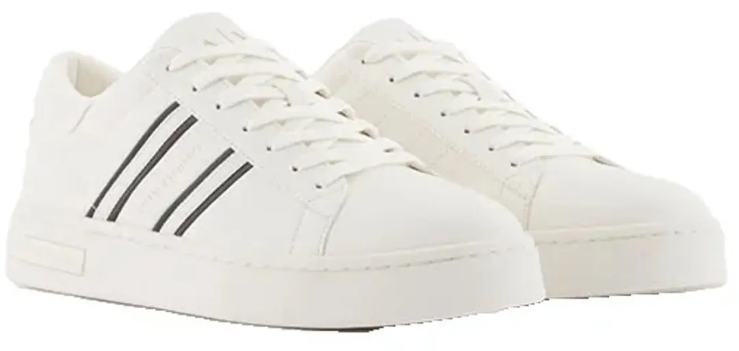 Armani Exchange Technical Fabric Schoenen - Wit/Zwart - EU 46 - afbeelding 2 van 4