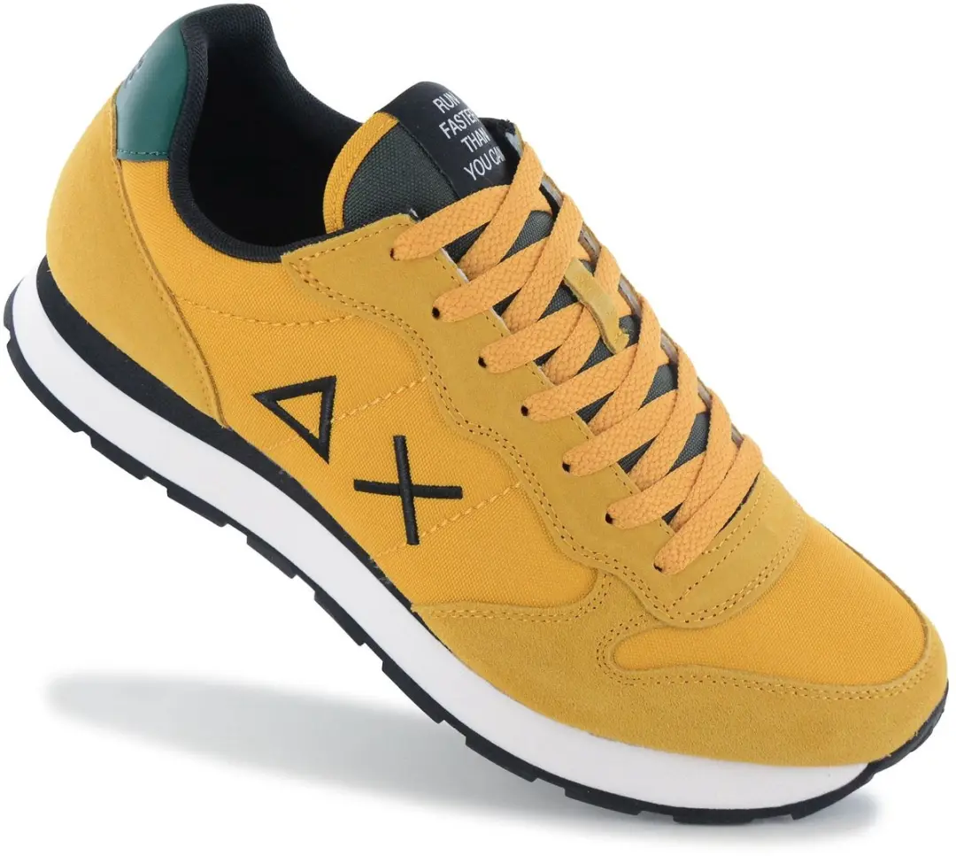 SUN68 Tom Solid Heren Sneakers - 44 - Geel - afbeelding 6 van 6