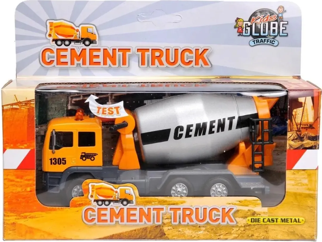 Kids GLOBE Pull Back Cementwagen Licht & Geluid 510777