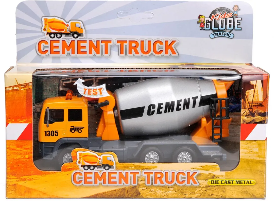 Kids GLOBE Pull Back Cementwagen Licht & Geluid 510777