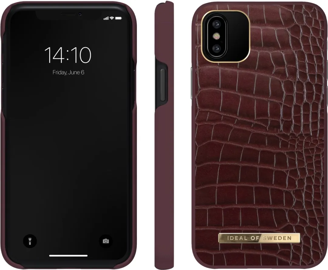 iDeal of Sweden Atelier Case iPhone 11 Pro/XS/X - Scarlet Croco