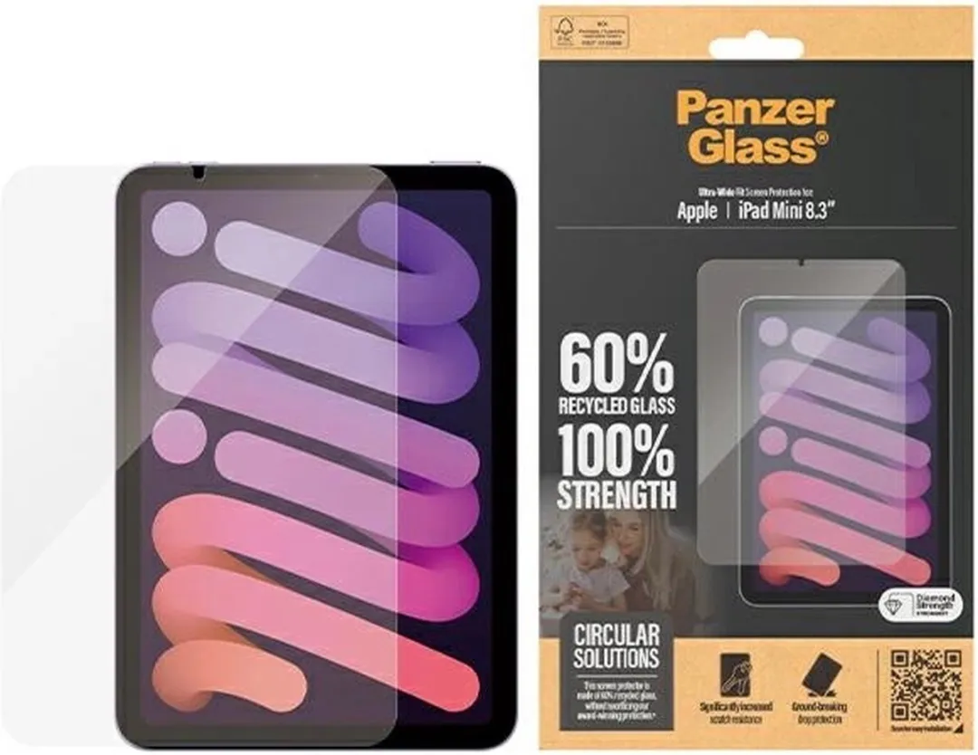 PanzerGlass PZ-2842 Screenprotector iPad Mini 6 - Transparant - afbeelding 6 van 6
