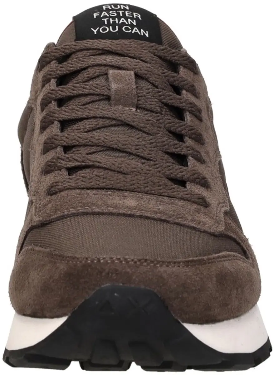 Sun68 Tom Solid Heren Sneakers - Donkerbruin - Maat 45 - afbeelding 3 van 6